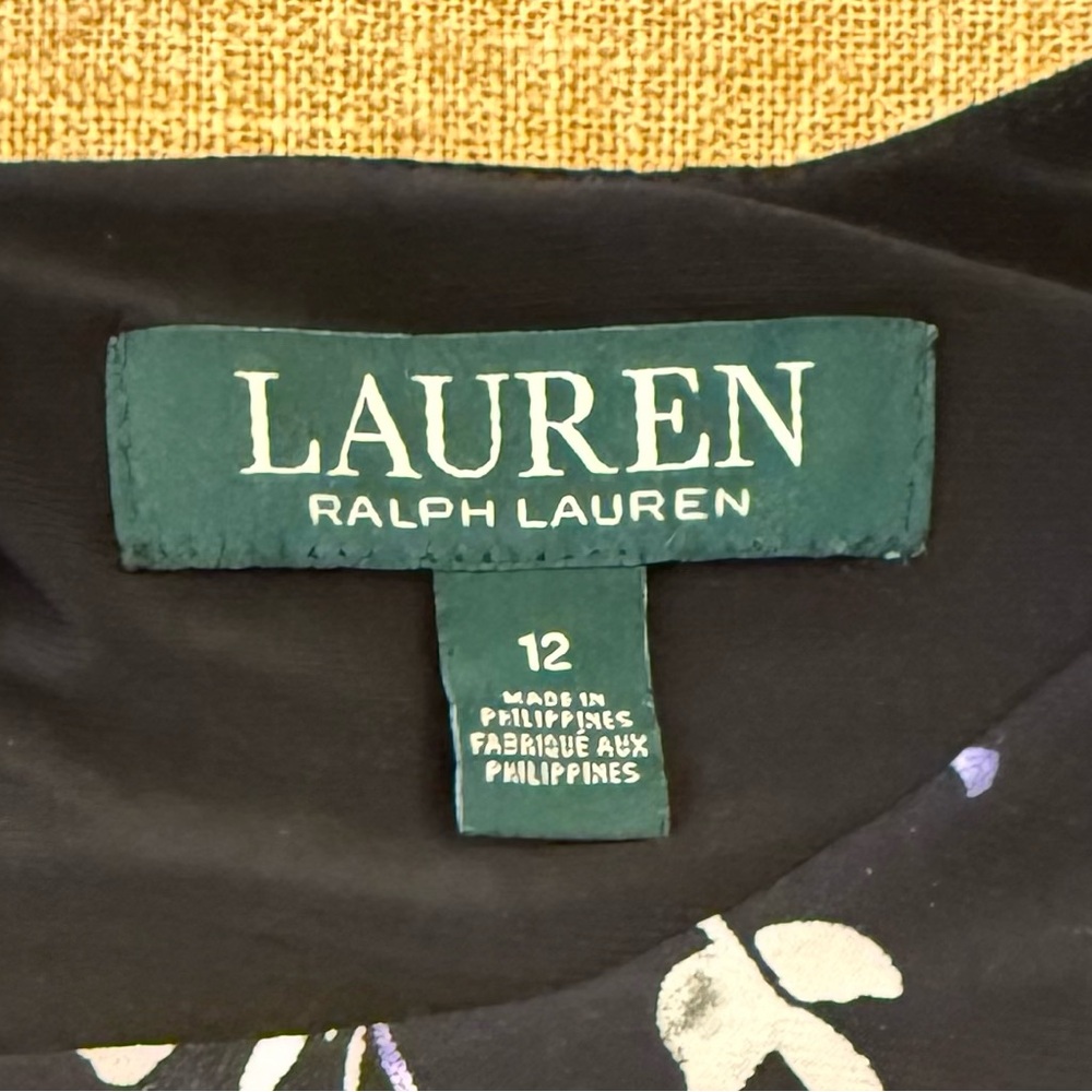 Ralph Lauren Floral Black Dress - Picture 6 of 13